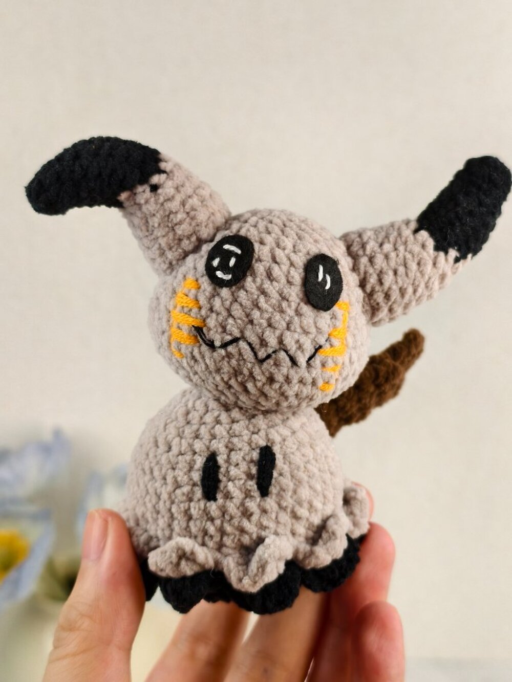 Handmade Amigurumi Crochet Pokémon Mimikyu Plushie